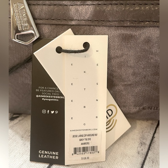 NWT Aimee KESTENBERG JESSE LARGE ZIP AROUND WITH RFID - Picture 7 of 10